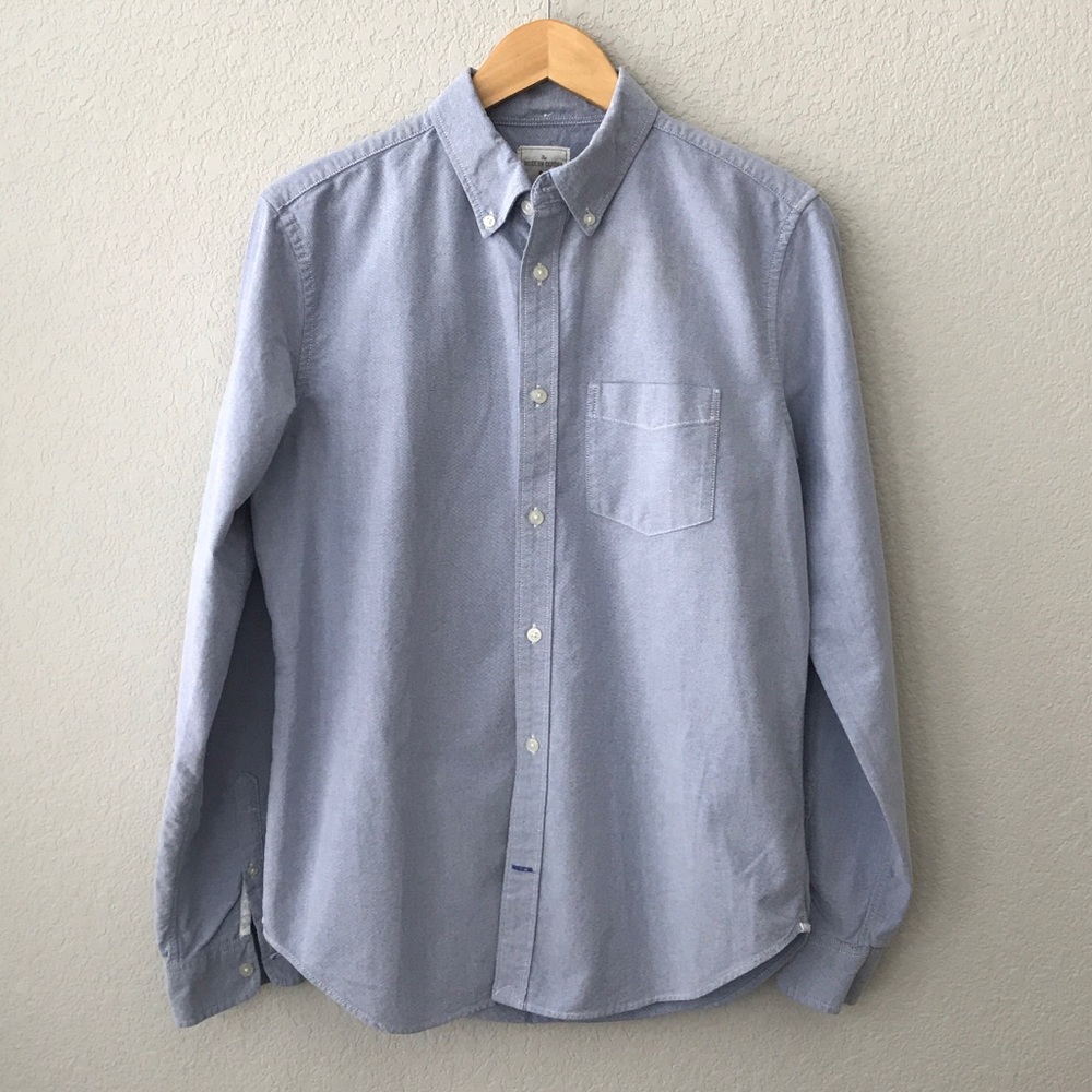 GAP Men’s The Modern Oxford Blue Shirt Button M